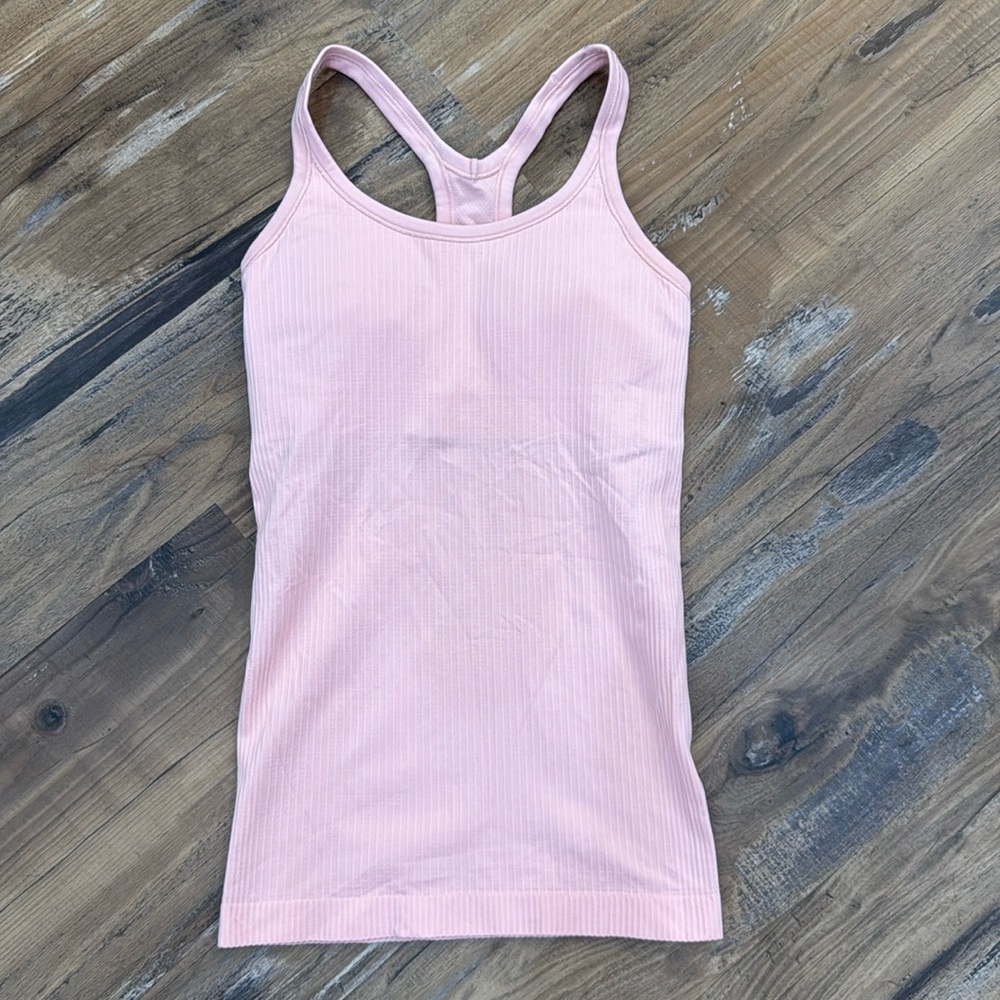 Lululemon size 4 light pink “ebb to street” tank